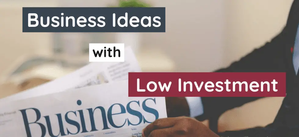 Business Ideas with Low Investment (Low Cost)