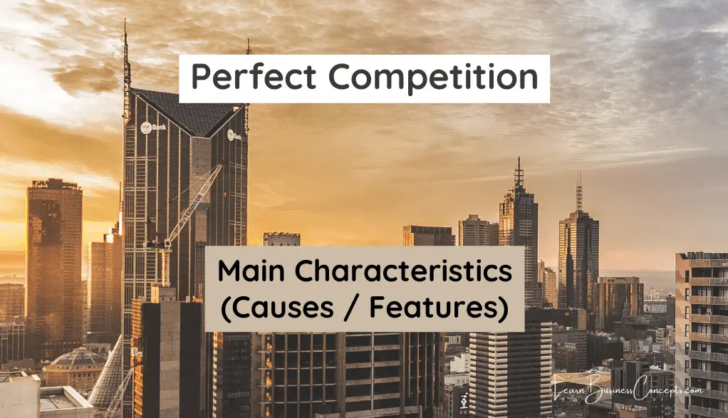 Main Characteristics (Causes or Features) of Perfect Competition