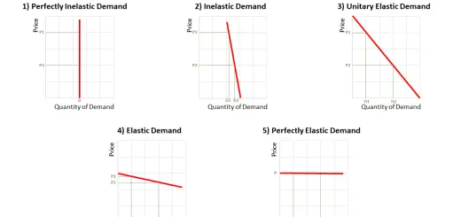 Types of Price Elasticity of Demand